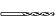 DOWN-CUT SPIRAL BITS,SC D=1/8x1/2 S=1/4, Z=2, RH